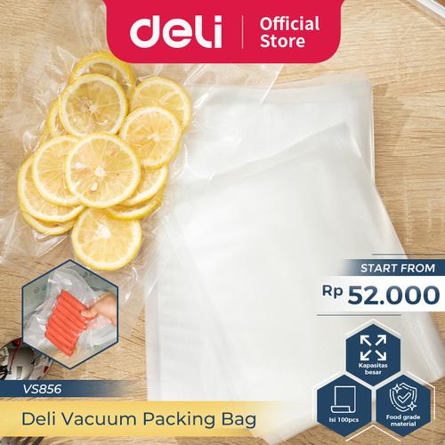 [EZO.7300257] Vusign Plastik Vakum Makanan Embos / Vacuum Bag Embossed Isi 100 VS85X