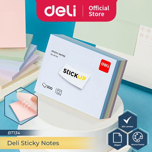 [EZO.7300110] Deli Sticky Notes / Memo Tempel 300 Lembar 5 Warna BT13X