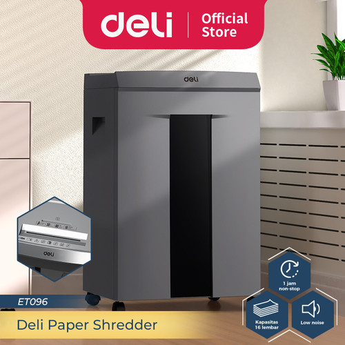 [EZO.7300115] Deli Mesin Penghancur Kertas 30 L 16 Lembar 60 Menit ET096