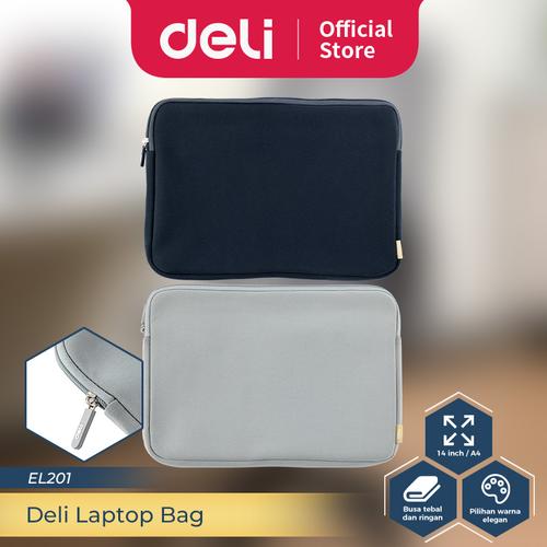 [EZO.7300301] Deli Laptop Bag Tas Laptop Sleeve Case Pelindung Laptop 14 inch EL201