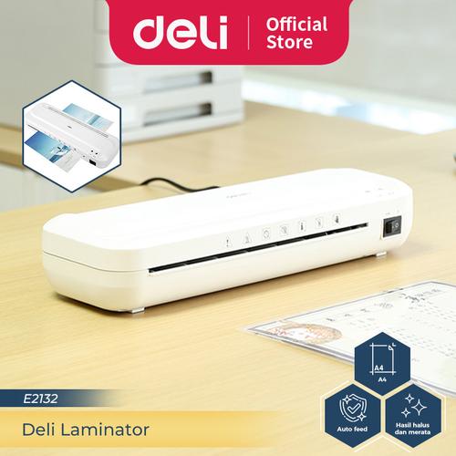 [EZO.7300202] Deli Mesin Laminating A4 kecepatan 220 mm safety reverse E2132