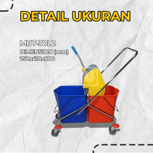 [EZO.5100027] Double bucket/Mop / Ember Pel House keeping