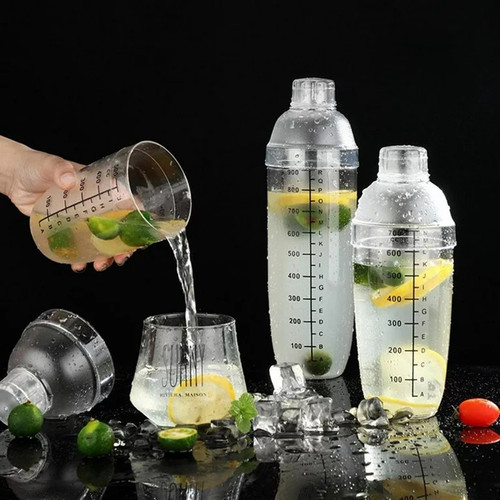[EZO.5100035] Shaker Juice Cocktail Milk Shake Plastik Plastic Bartender Pengocok