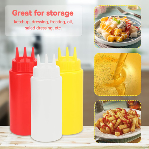 [EZO.5100041] botol saos/kecap/mayonaise 3 lubang