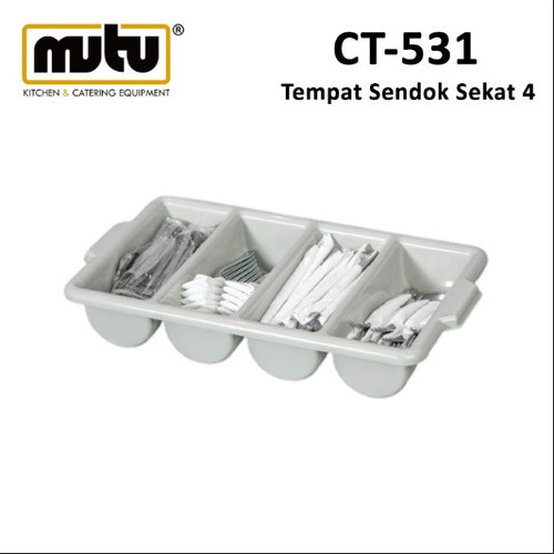 [EZO.5100044] Tempat Sendok Sekat 4 / tempat sumpit
