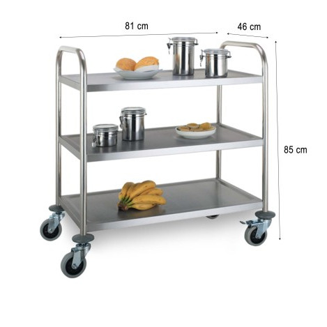 [EZO.5100075] Service/Collect Stand Rak Trolley 3 Susun Mutu RST-3