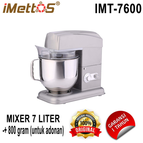 [EZO.5100117] pengaduk adonan | mixer roti IMETTOS -7600 (GREY)