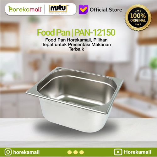 [EZO.5100163] Food Pan 1/2 Tempat Penyaji Makanan Mutu PAN-12150