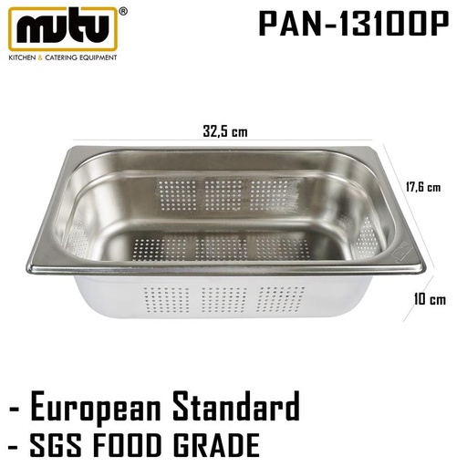 [EZO.5100228] food pan Peniris Makanan 1/3 Mutu PAN-13100P