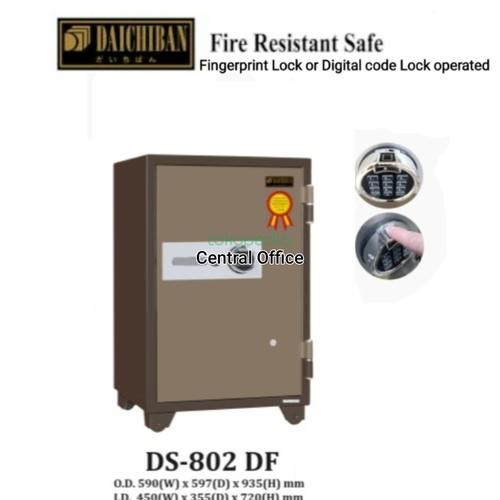 [EZO.7400086] Brankas Tahan api Fingerprint Daichiban DS 802-DF free ongkir jakarta