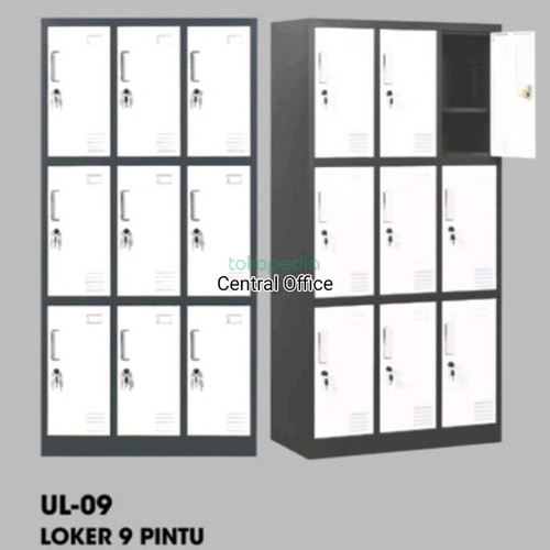 [EZO.7400096] Locker Besi 9 pintu Uno UL-09 promo free ongkir wilayah jatadebek