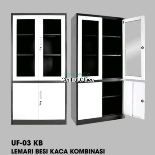 [EZO.7400101] Lemari Arsip File Swing  kaca Uno UF-03 KB GSW free ongkir jatadebek