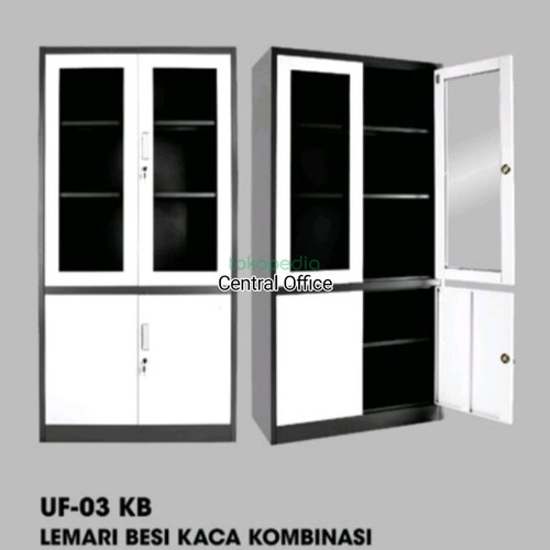 [EZO.7400101] Lemari Arsip File Swing  kaca Uno UF-03 KB GSW free ongkir jatadebek