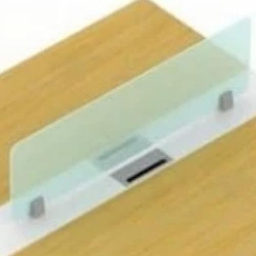 [EZO.7400120] Partisi kaca meja uno New modern uk 100-120-140 cm