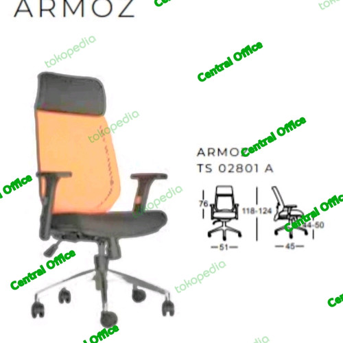 [EZO.7400133] Kursi kantor Chairman Armoz TS-02801 free ongkir Wilayah Jatadebek