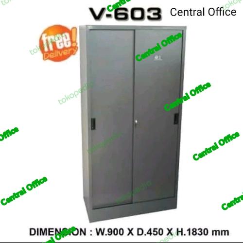 [EZO.7400150] Lemari Arsip Vip V-603 +kursi Indachi DCS 21