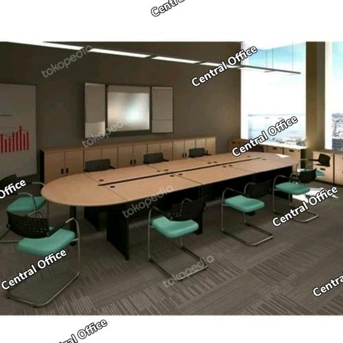 [EZO.7400163] Meja Rapat-meeting Uno Uk 3.9 meter custom ongkir wilayah jatadebek