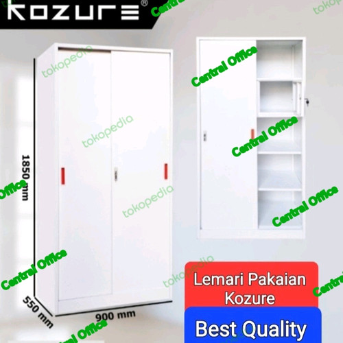 [EZO.7400208] Lemari besi/lemari pakaian Kozure type KWD-102 NP free ongkir jak-Tang