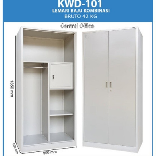 [EZO.7400209] Lemari besi/lemari pakaian Kozure type KWD 101.free ongkir jak-Tang