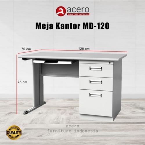 [EZO.7400291] Meja kantor-kerja Besi Acero uk-120 cm free ongkir jak-tang