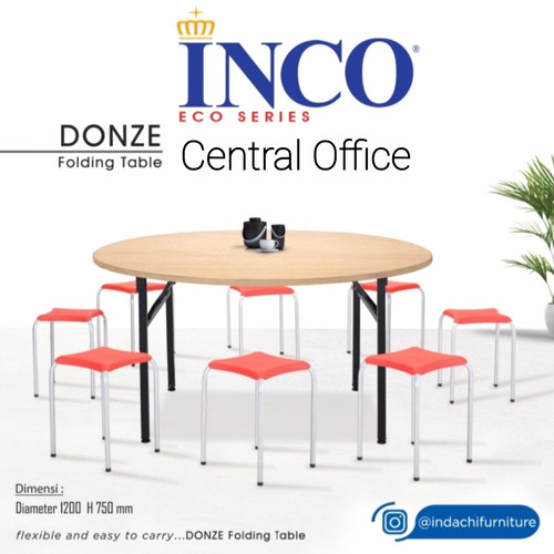 [EZO.7400299] Meja Lipat -meja cafe-meja makan Inco Donze uk120 free ongkir jatadeb