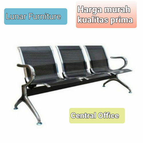 [EZO.7400307] kursi tunggu 3 seater lunarsol free ongkir jatabek
