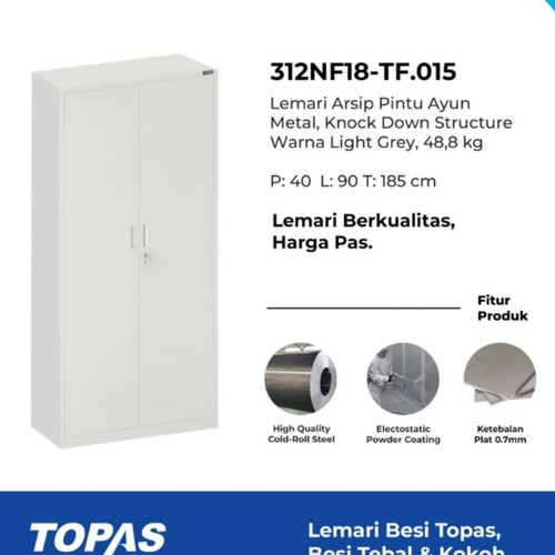 [EZO.7400310] Lemari Arsip pintu swing Topas TF-015 Free ongkir untuk jatadebek