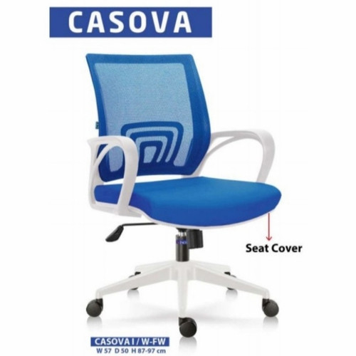 [EZO.7400346] Kursi kantor Inco by indachi Casova I-White-FW free ongkir Jatabek