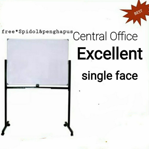 [EZO.7400478] White board -Papan Tulis Excellent-90x120cm stand