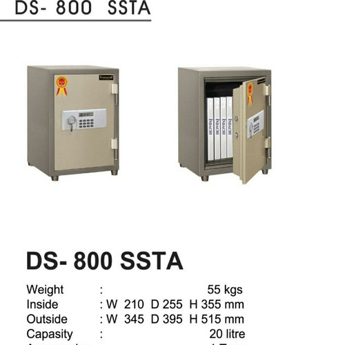 [EZO.7400492] Brankas Indachi DS-800 SSTA digital free ongkir Wilayah Jatadebek