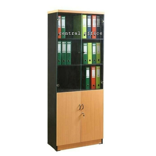 [EZO.7400525] Lemari Arsip Pintu kaca +panel Aura