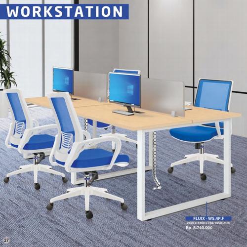 [EZO.7400545] Meja kantor Inco Fluix WS-4P free ongkir Wilayah Jatadebek