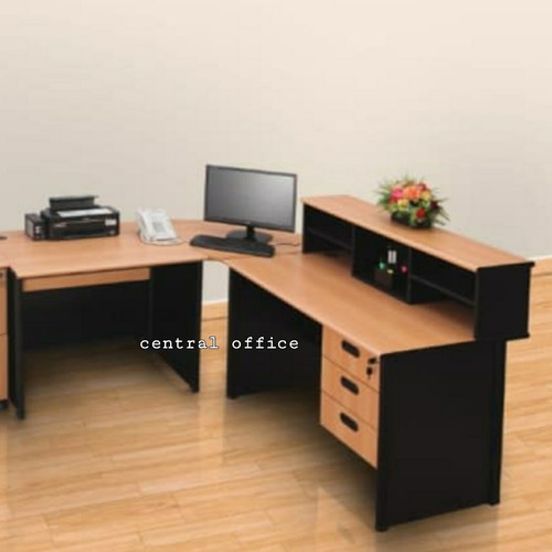[EZO.7400593] Meja kerja Receptionis Uno L-set free ongkir Wilayah Jatadebek