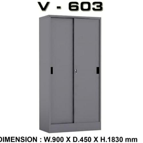 [EZO.7400606] Lemari Arsip pintu sliding Vip V603 free ongkir untuk Wilayah Jatang