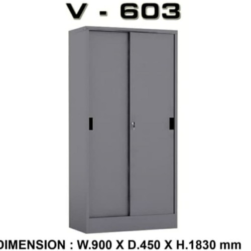 [EZO.7400606] Lemari Arsip pintu sliding Vip V603 free ongkir untuk Wilayah Jatang