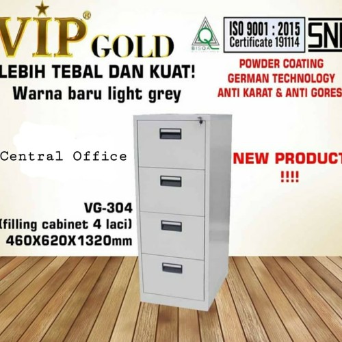 [EZO.7400609] Filing Cabinet 4 laci vip Gold free ongkir wilayah Jatang