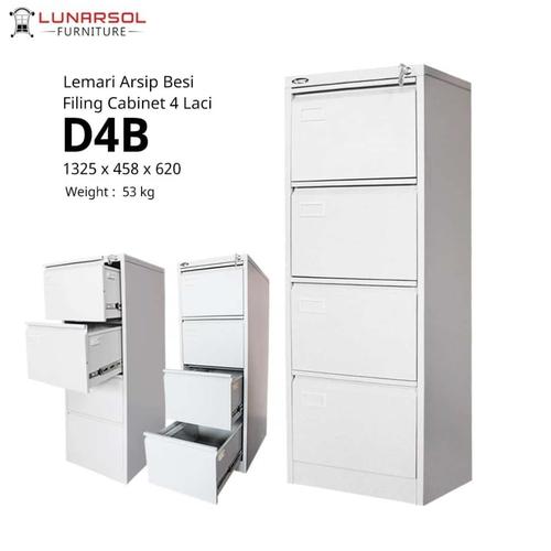 [EZO.7400634] Filing Cabinet 4 laci 4B Lunarsol ongkir wilayah Jatadebek kota