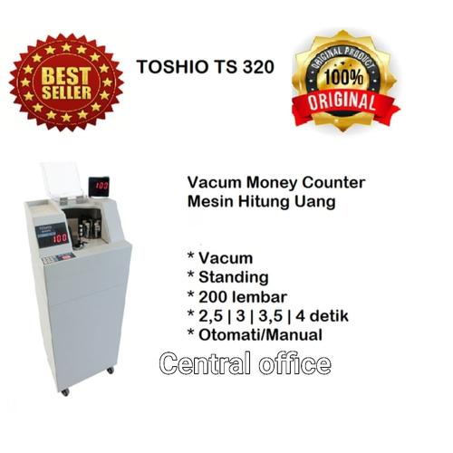 [EZO.7400677] Mesin hitung uang Toshio TS-320 free ongkir untuk Wilayah Dki jakarta