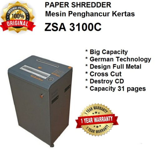 [EZO.7400681] Penghancur kertas/ Shredder ZSA-3100C harga promo