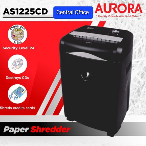 [EZO.7400975] Paper Shredder Aurora AS-1225 CD