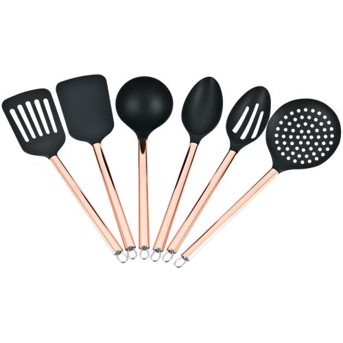 [EZO.4700080] Oxone OX957 Sodet Spatula Set Kitchen Tools 6 Pcs - ROSE GOLD