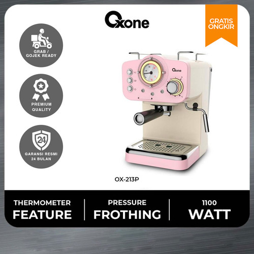 [EZO.4700117] Oxone OX213P Coffee Maker Espresso Machine Mesin Kopi Stainless