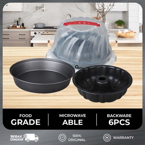 [EZO.4700121] Oxone OX401RO 6Pcs Baking Set Round Small