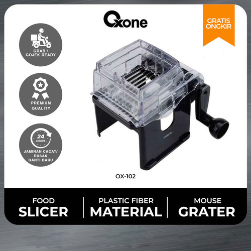 [EZO.4700172] Oxone OX102 Pemotong Parutan Buah Sayur Slicer Food Plastik