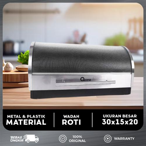 [EZO.4700176] Oxone OX422 Stainless Bread Box Dengan Tutup