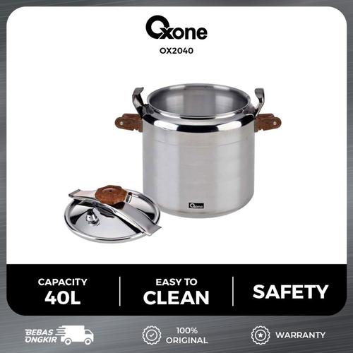 [EZO.4700183] Oxone OX2040 Alumunium Pressure Cooker Dapur