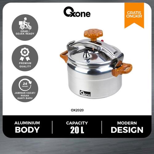 [EZO.4700206] Oxone OX2020 Alumunium Pressure Cooker 20L