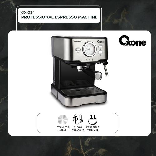 [EZO.4700300] Oxone OX214 Professional Espresso Machine Minuman Stainless Steel