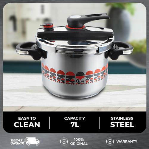 [EZO.4700247] Oxone OX1007 Round Motive Stainless Steel Pressure cooker