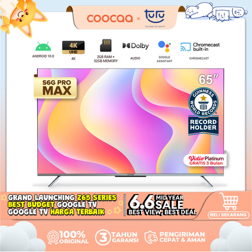 COOCAA 65S6G PRO MAX - Android Digital TV - Far Field Voice Control